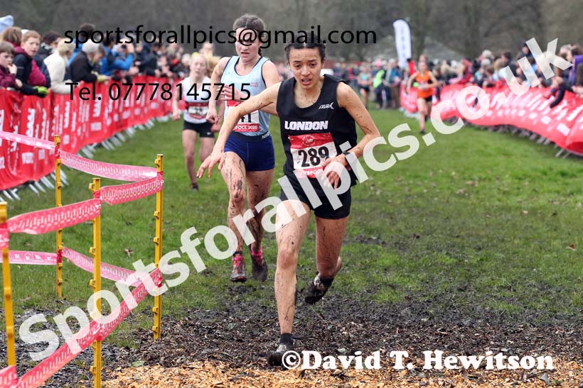 Senior girls, 2020 New Balance English Schools Champs., Sefton Park, Liverpool. Photo: David T. Hewitson/Sports for All Pics
